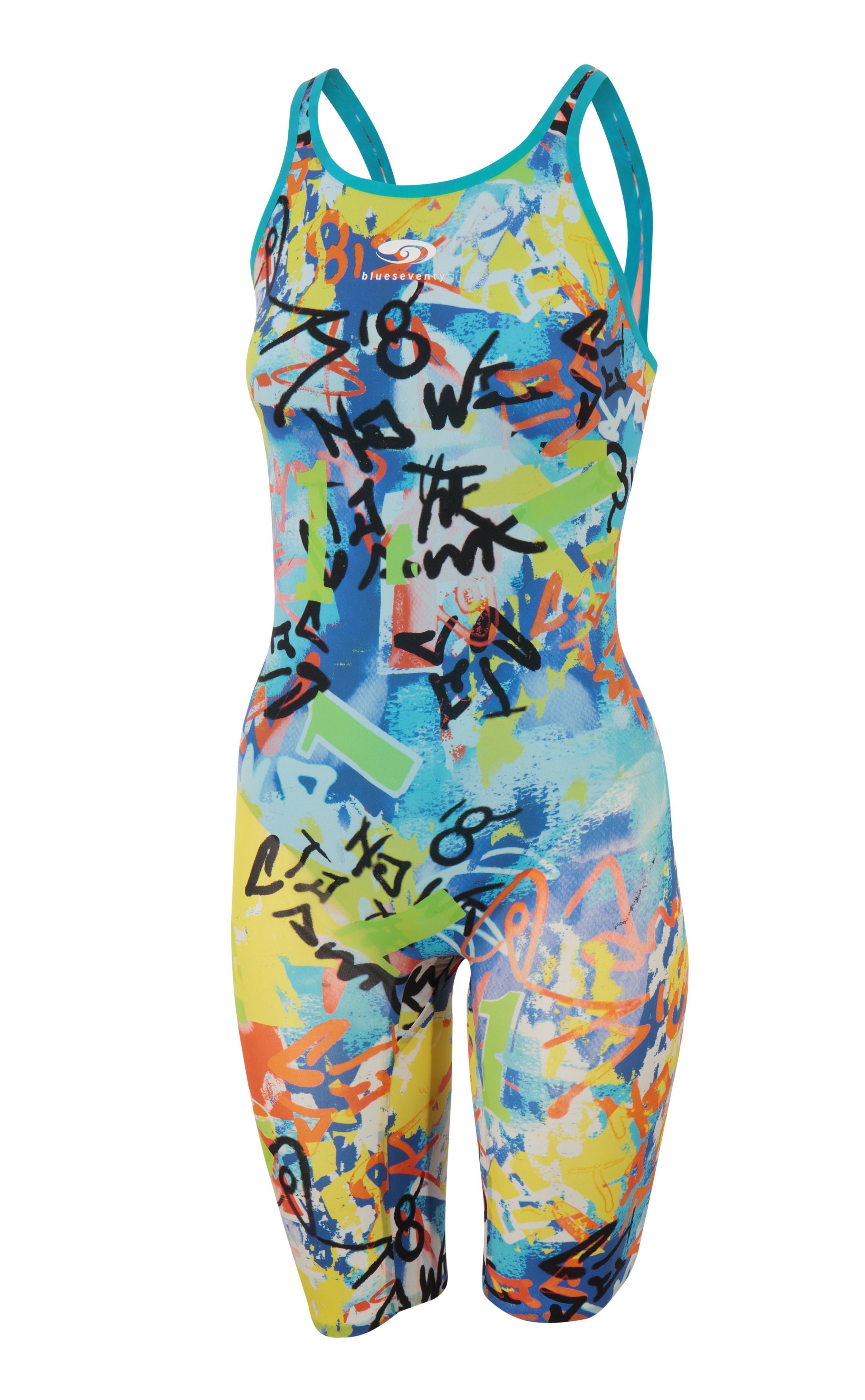 Blueseventy Women s Nero Fit Kneeskin Tech Suit Swimsuit Graffiti W26 Elastane Polyamide Swimoutlet